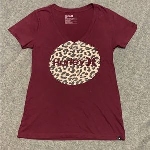 Hurley v neck t shirt